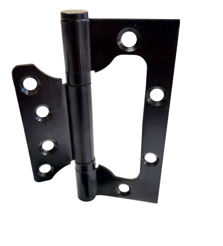 Dobradiças Sobrepor Inox - 4 x 3 com parafusos - Pintura Preta